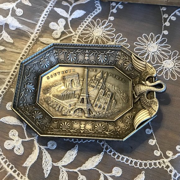 Vintage souvenir Paris trinket dish